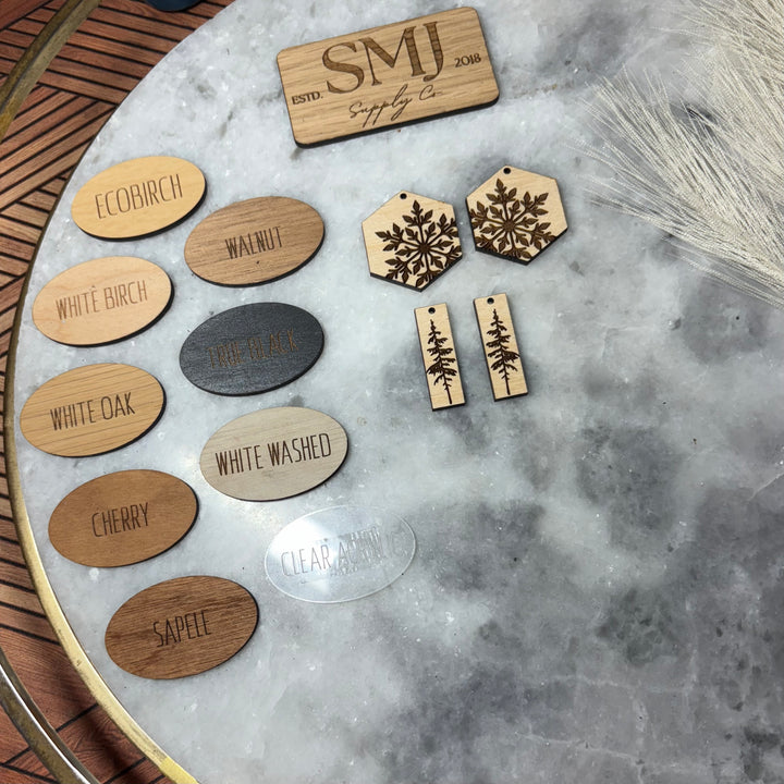 Winter Snowflake + Tree Cutout - 2 STYLES (1 Pair)