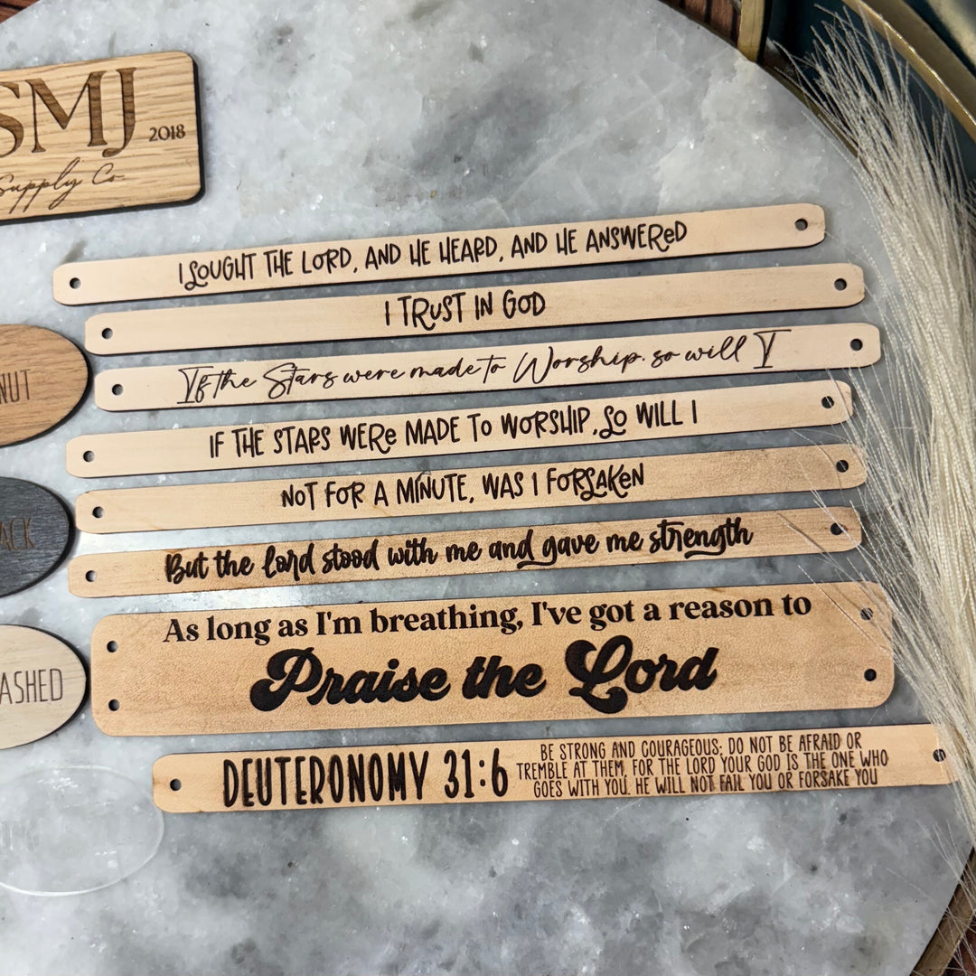 Faith Based Leather Bracelets - 8 STYLES (1 Bracelet)