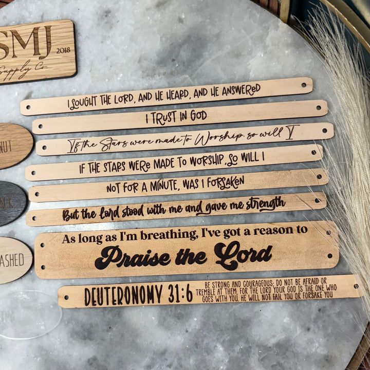 Faith Based Leather Bracelets - 8 STYLES (1 Bracelet)