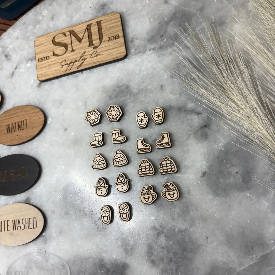 Winter Studs - 9 STYLES (1 Pair)