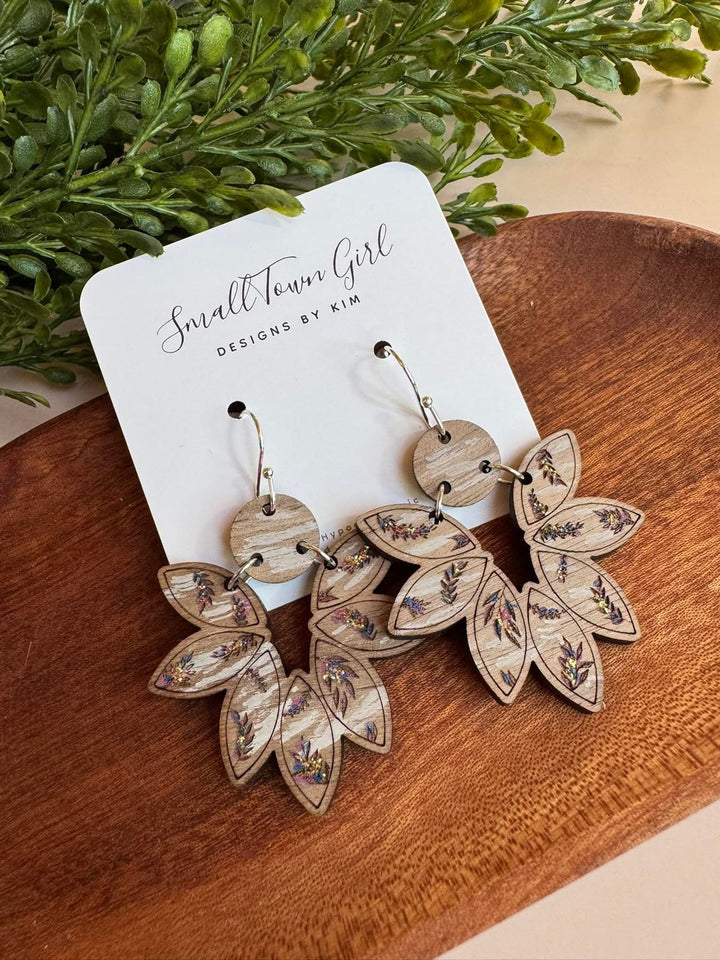SMJ Foliage Engraved Petal with Connector - Digital File - NO PHYSICAL PRODUCT