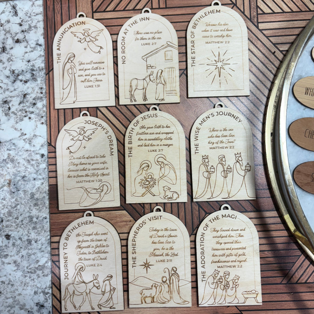 Ornament - Nativity - 9 STYLES (1 Ornament)