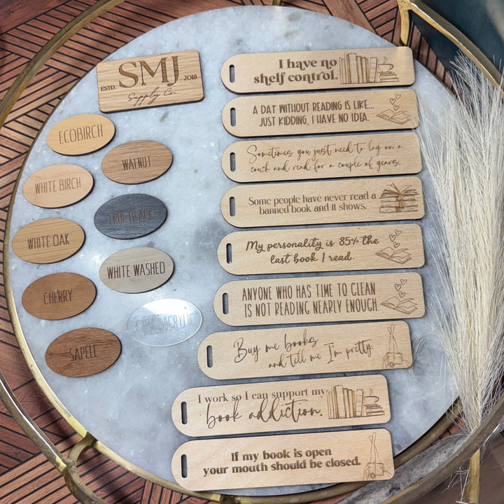 Book Quote Bookmark - 9 STYLES (1 Bookmark)