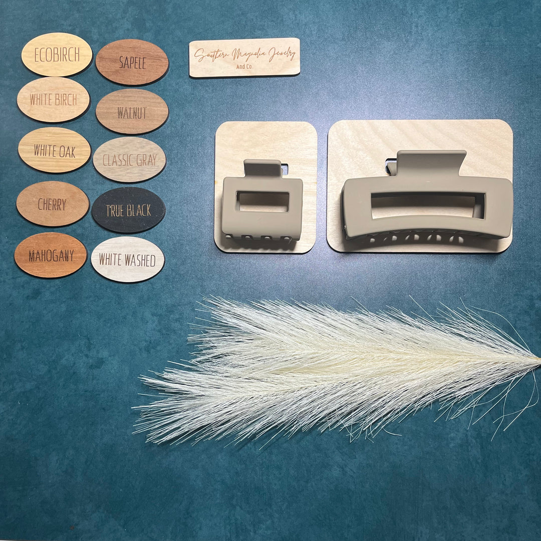 Wood Claw Clip Card Prop - Blank (Without Personalization)