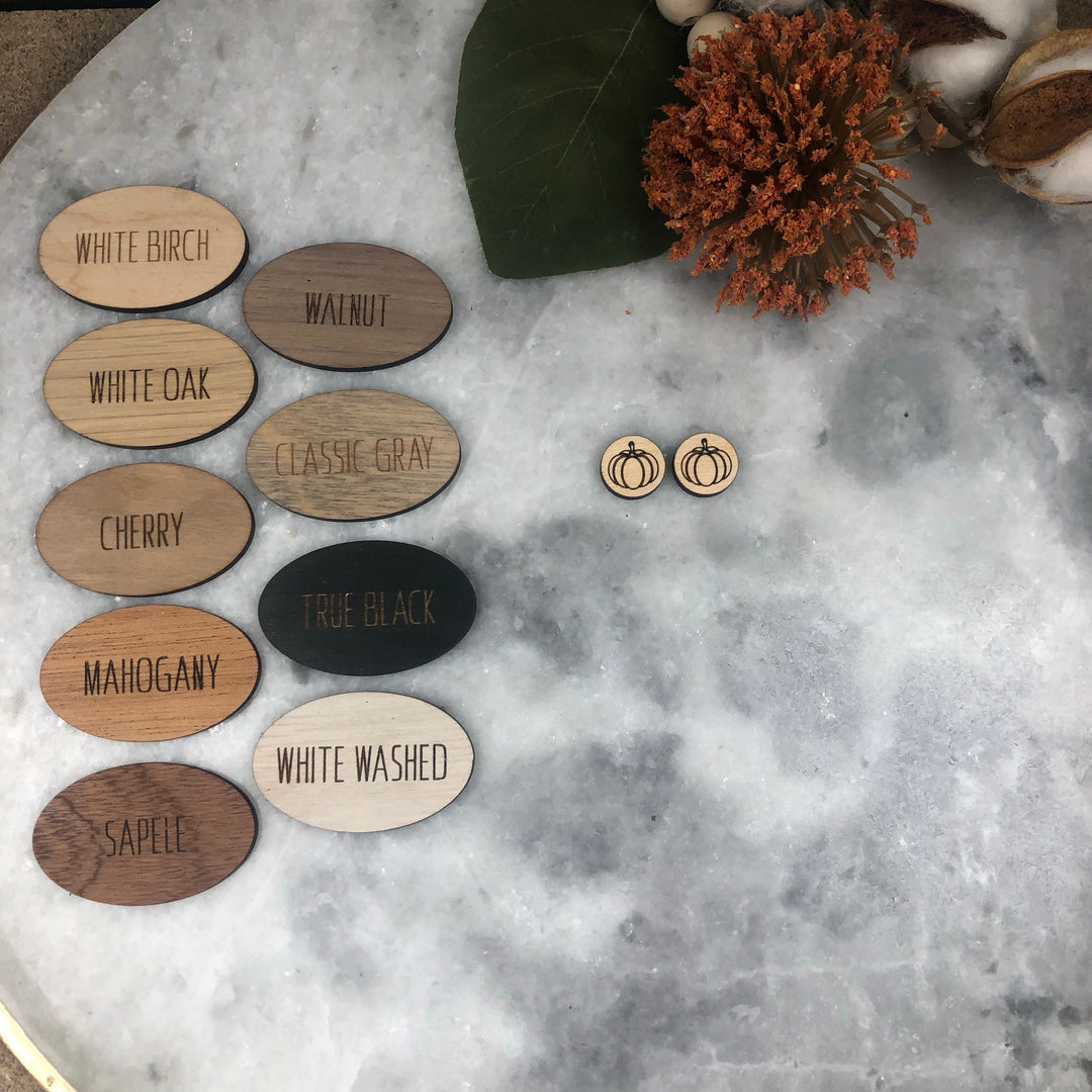 Pumpkin Stud (1 Pair)