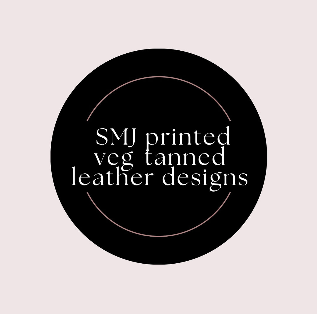 SMJ Printed Veg-Tanned Leather Designs