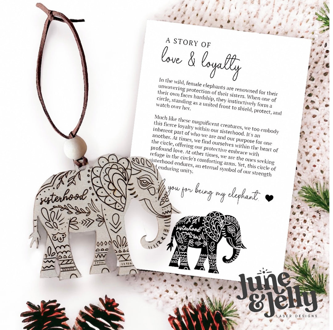 Ornament - Sisterhood Elephant Ornament (1 Ornament)