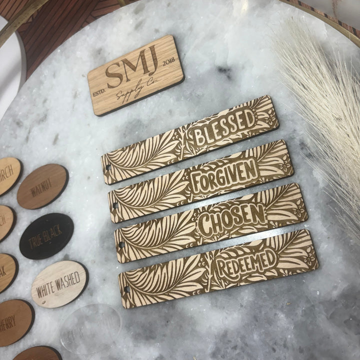 Faith Bookmark with Leaves - 4 STYLES (1 Bookmark)