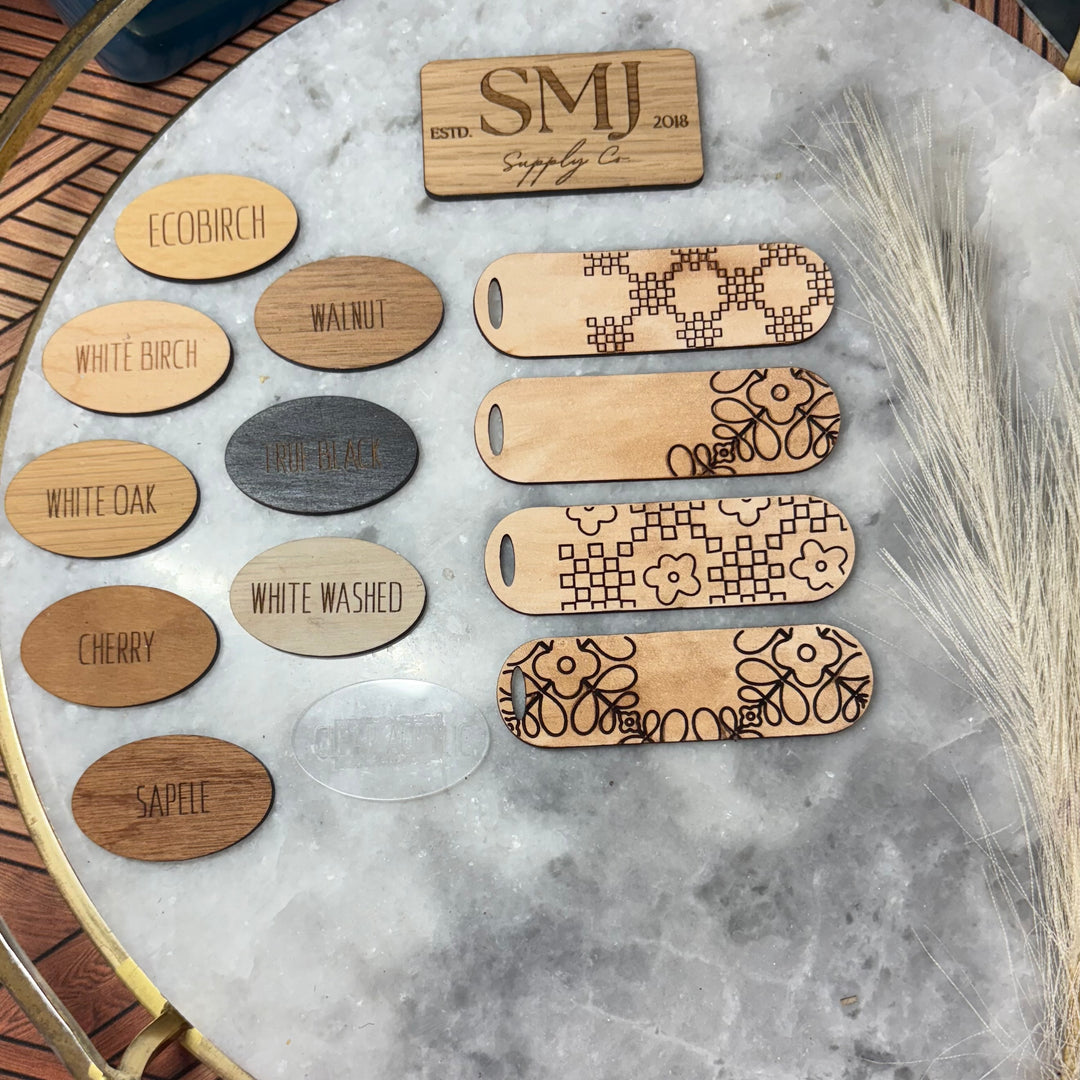 Floral Checkerboard Bookmarks - 4 STYLES (1 Bookmark)