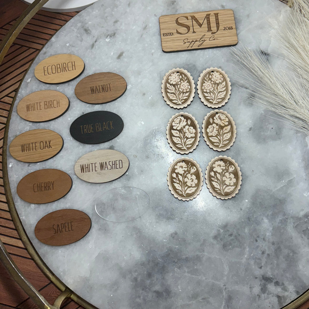 Velvet Flower Ruffle - 3 STYLES (1 Pair)