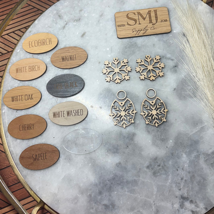 Snowflake Cutout Gina - 2 STYLES (1 Pair)