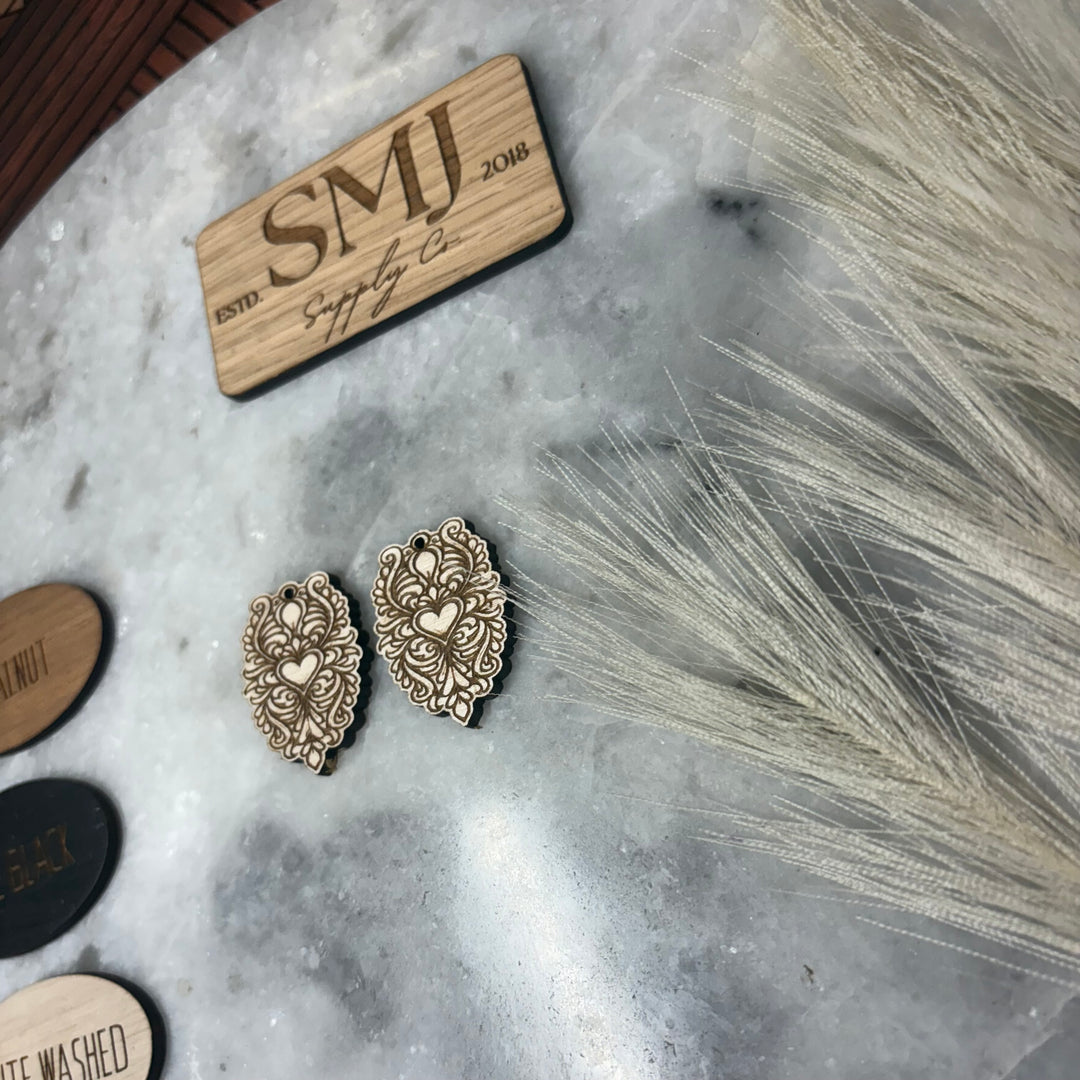 Scroll Heart(1 Pair)