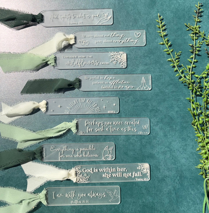 Bible Verse Bookmark - 9 STYLES (1 Bookmark)
