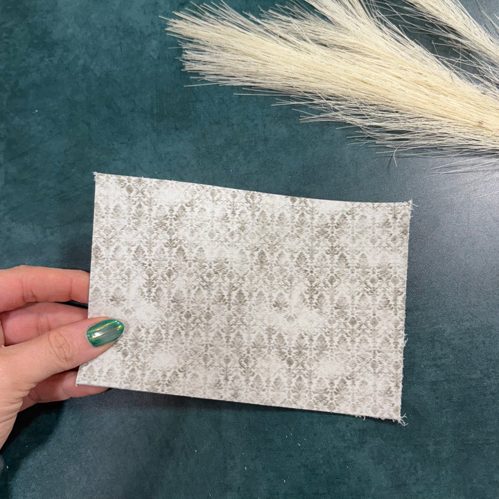 SMJ Grungy Damask Veg-Tanned Leather Sheet (2 SIZES)