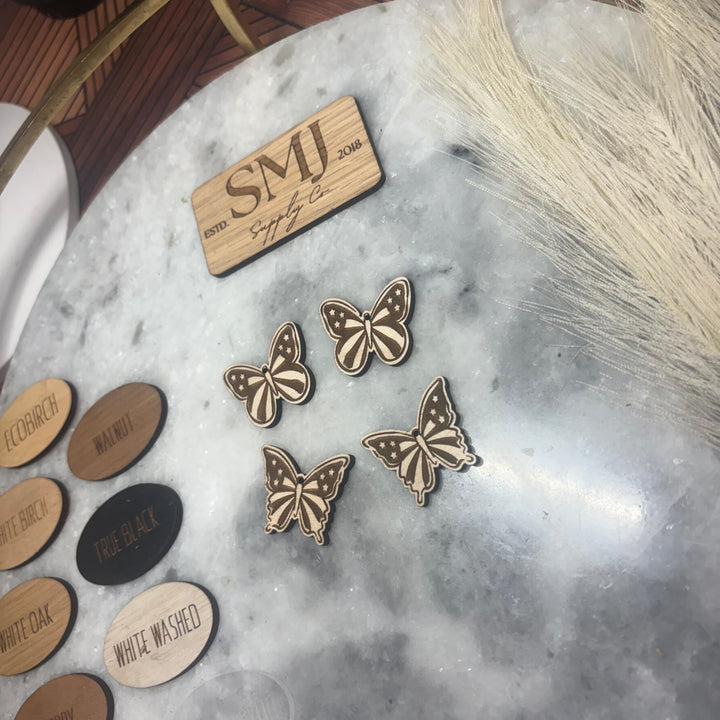 Patriotic Butterfly - 2 STYLES (1 Pair)