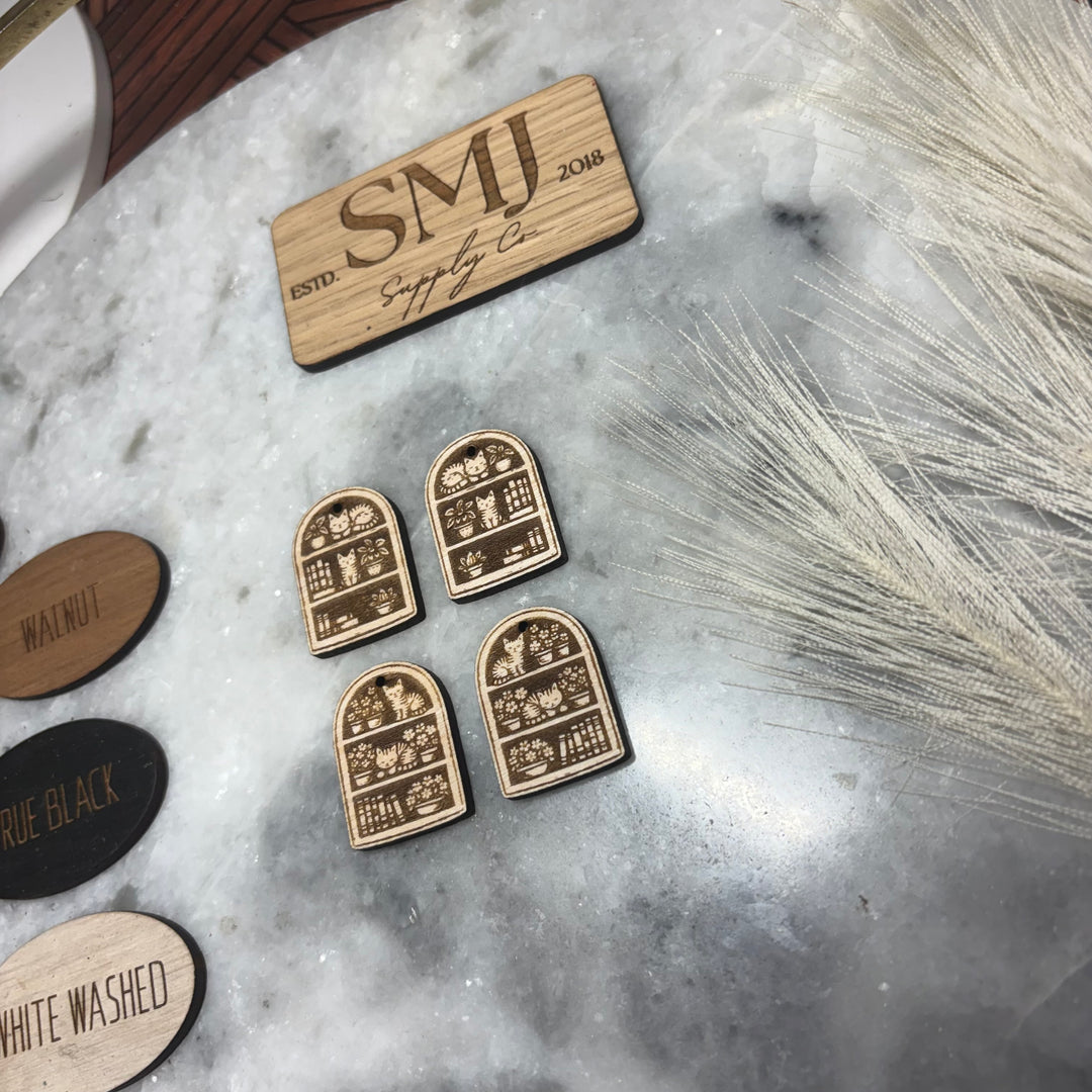 Cat On Bookshelf - 2 STYLES (1 Pair)