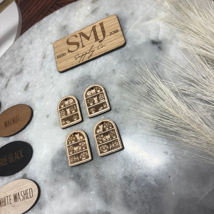 Cat On Bookshelf - 2 STYLES (1 Pair)