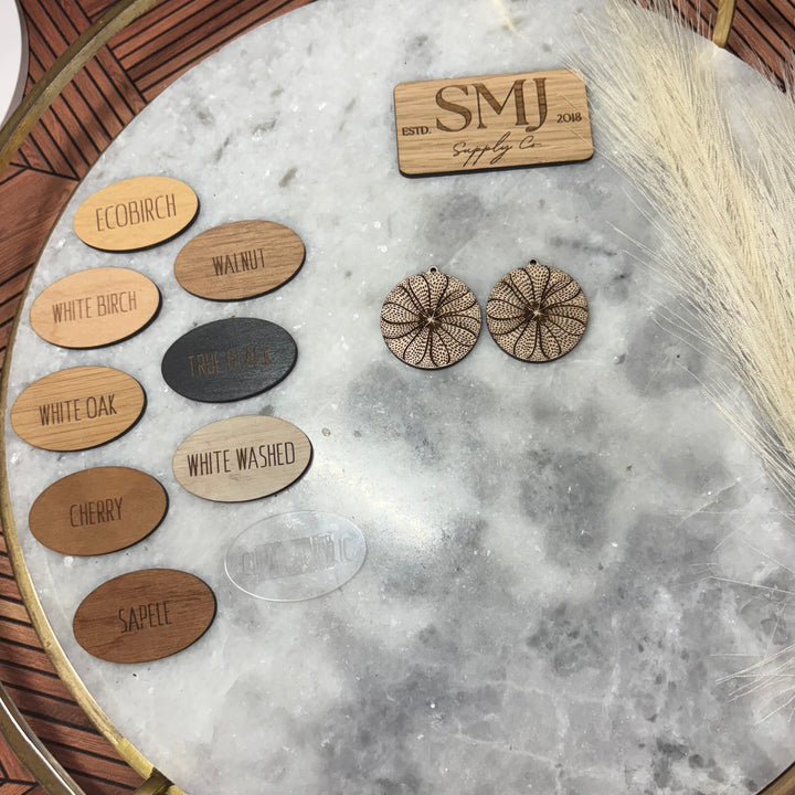 Abstract Sand Dollar Dial (1 Pair)
