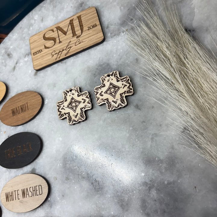 Art Deco Cross Concho (1 Pair)
