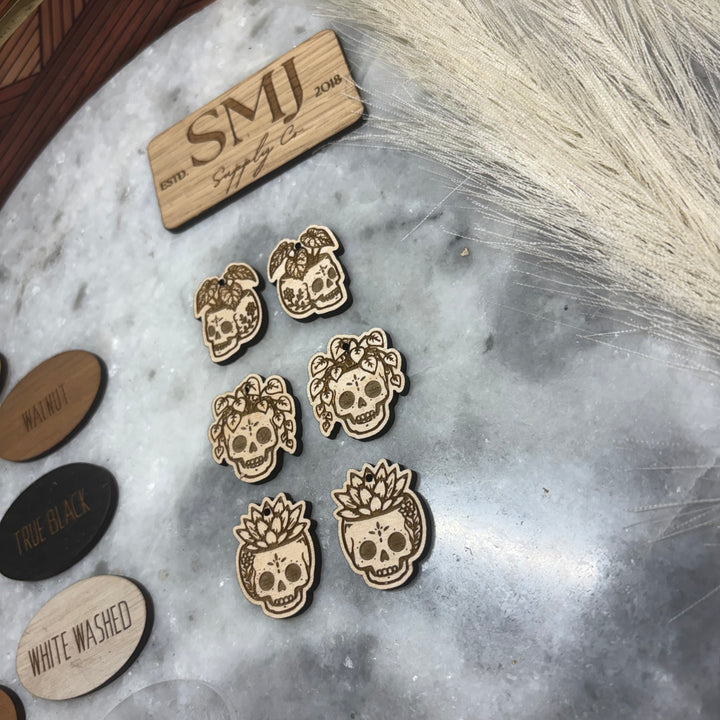 Skull Planters - 3 STYLES (1 Pair)