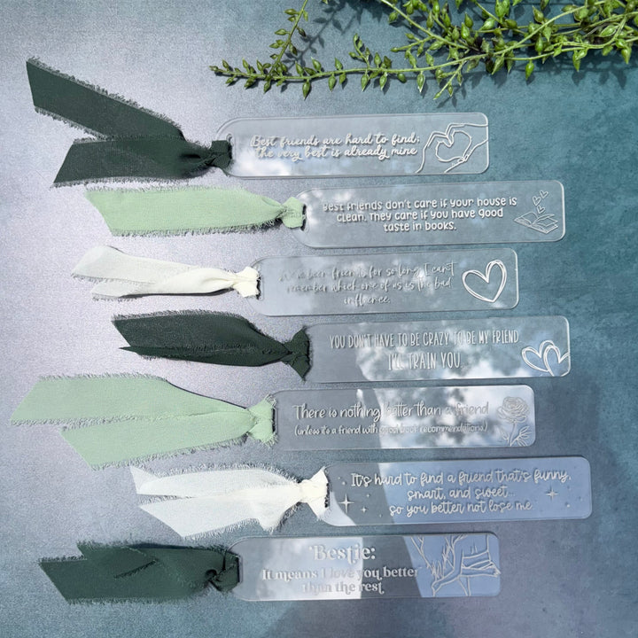 Bestfriend Bookmark - 7 STYLES (1 Bookmark)