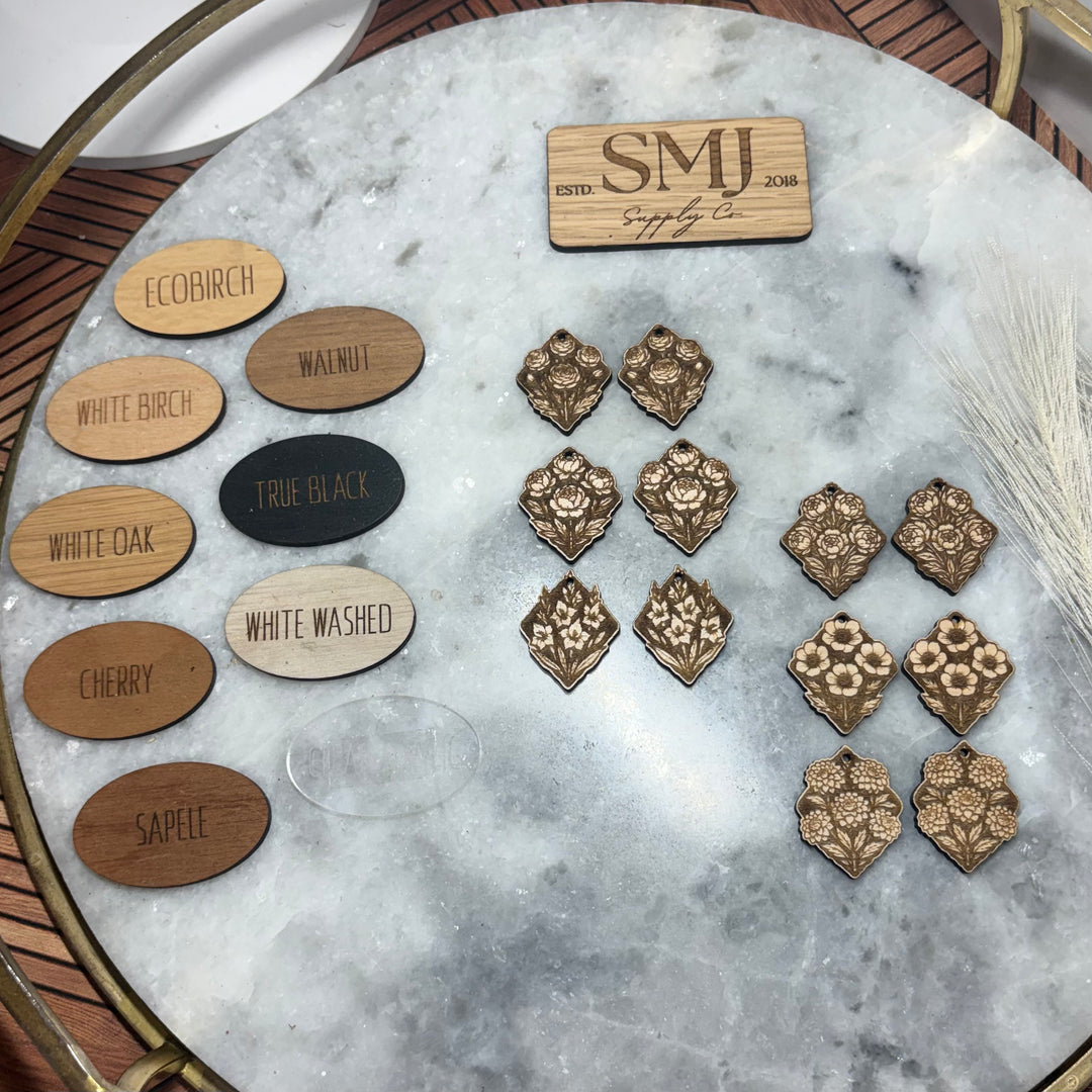 Reverse Flower Bouquet - 6 STYLES (1 Pair)