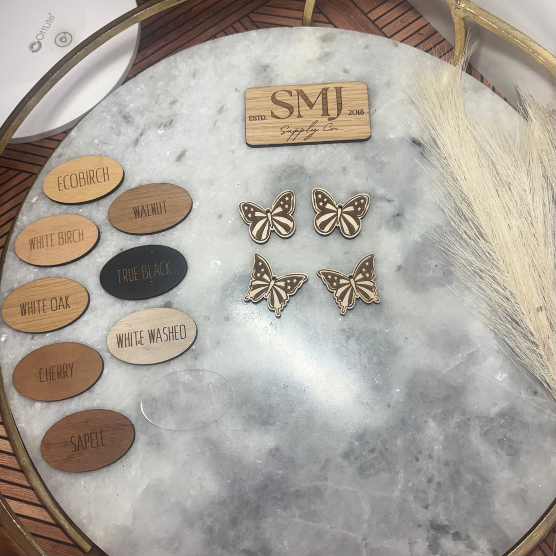 Patriotic Butterfly - 2 STYLES (1 Pair)