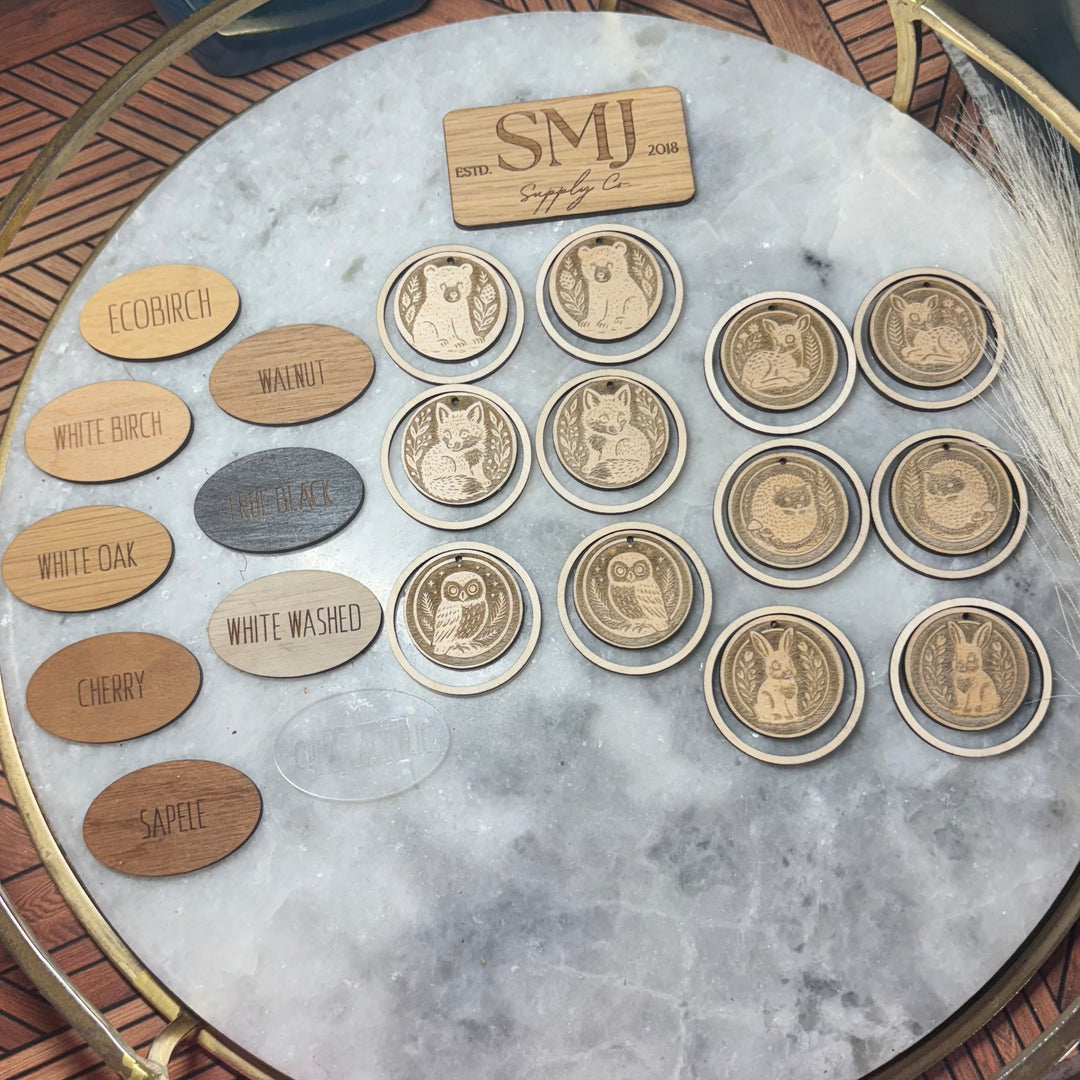 Woodland Dial with Hoop - 6 STYLES (1 Pair)