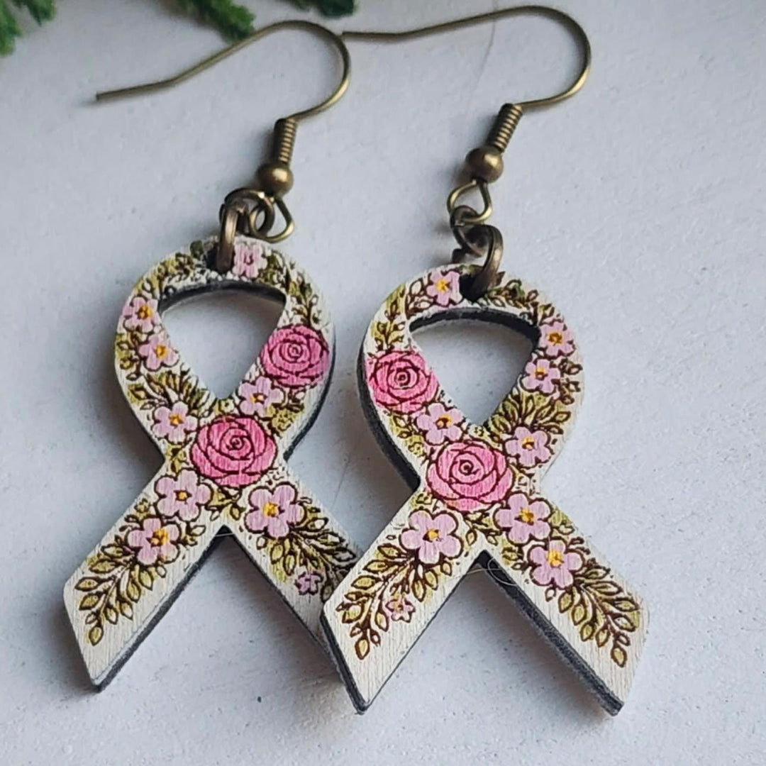 PREORDER Floral Awareness Ribbon (1 Pair)