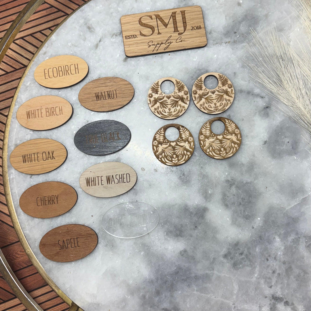 Folkart Peekaboo Hoop  - 2 STYLES (1 Pair)