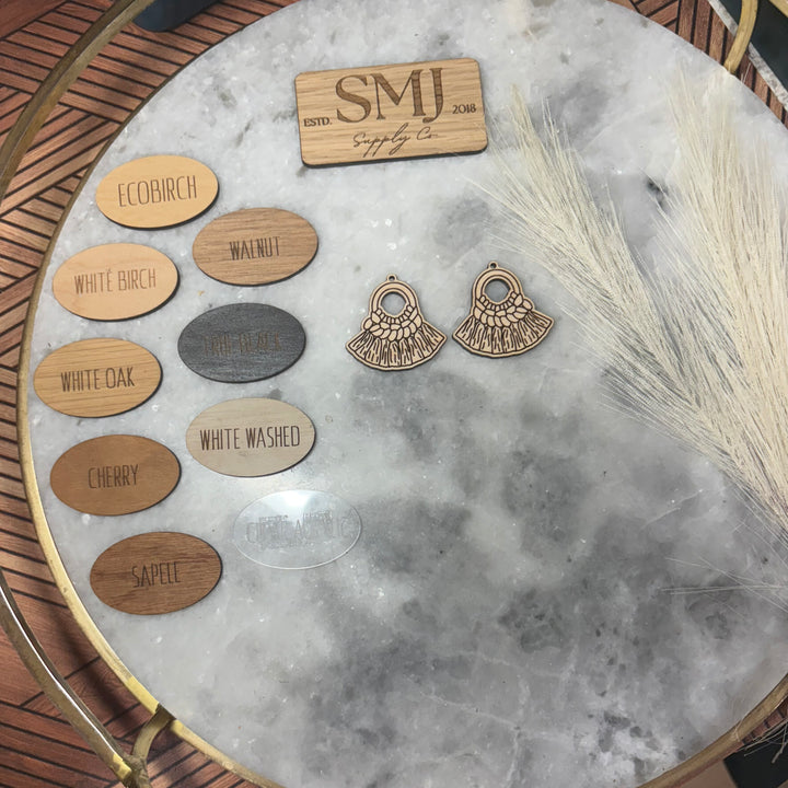 Faux Macrame Hoops (1 Pair)