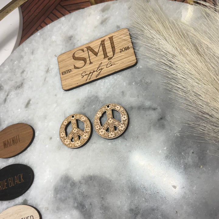 Flower Peace Sign (1 Pair)