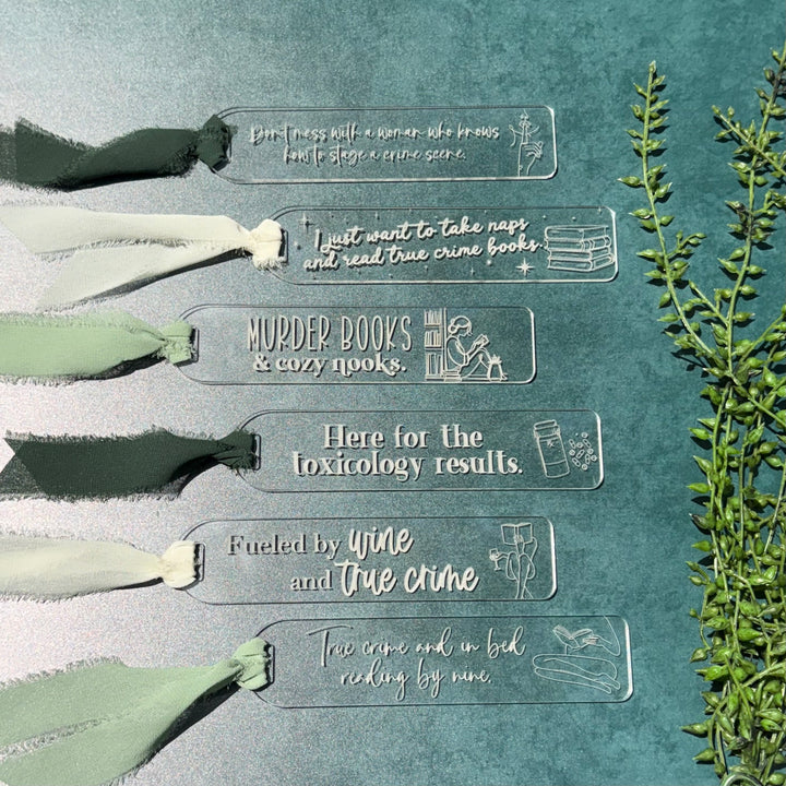 True Crime Bookmark - 6 STYLES (1 Bookmark)
