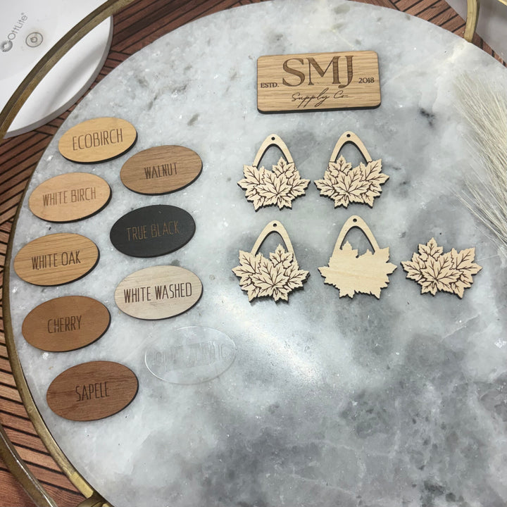 Layered Maple Leaf Teardrop - 2 STYLES (1 Pair)