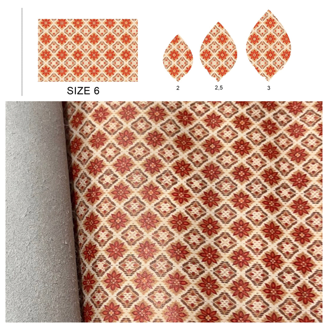 SMJ Boho Mandala Veg-Tanned Leather Sheet (2 SIZES)