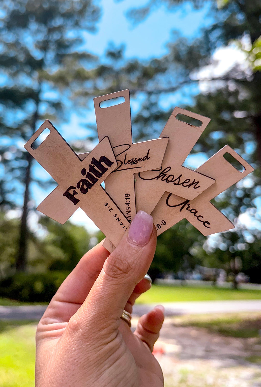 Faith Based Cross Bookmarks - 4 STYLES (1 Bookmark)