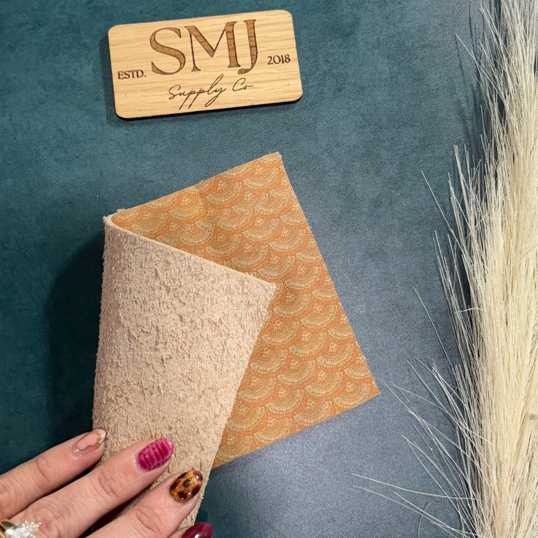 SMJ Bohemian Fan Veg-Tanned Leather (4x6 Sheet)