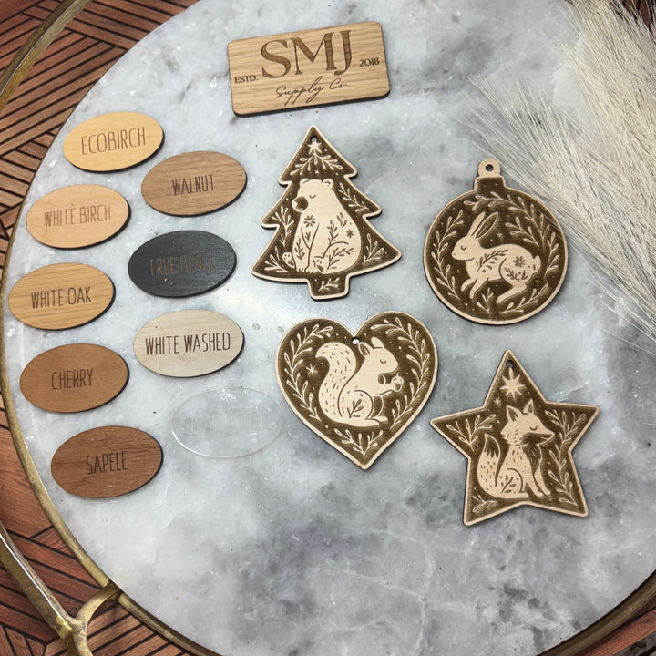 Ornament - Woodland Ornament - 4 STYLES  (1 Ornament)