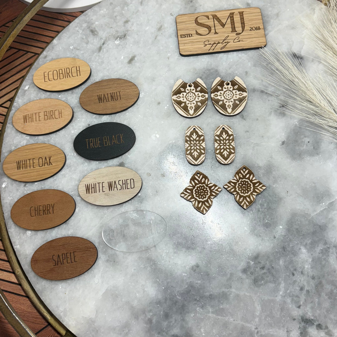 Ornate Floral Mandala - 3 STYLES (1 Pair)