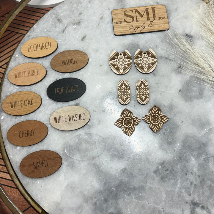 Ornate Floral Mandala - 3 STYLES (1 Pair)