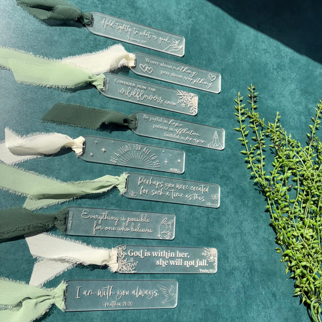 Bible Verse Bookmark - 9 STYLES (1 Bookmark)