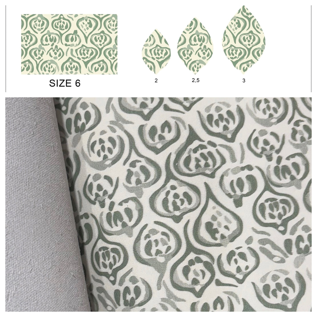 SMJ Green Artichoke Veg-Tanned Leather Sheet (2 SIZES)