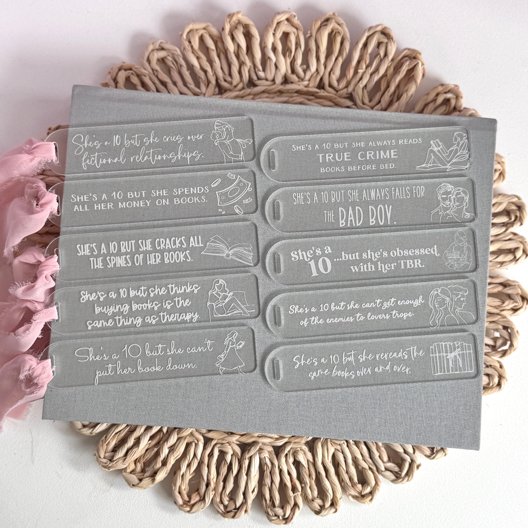 She’s A 10 Bookmark - 10 STYLES (1 Bookmark)