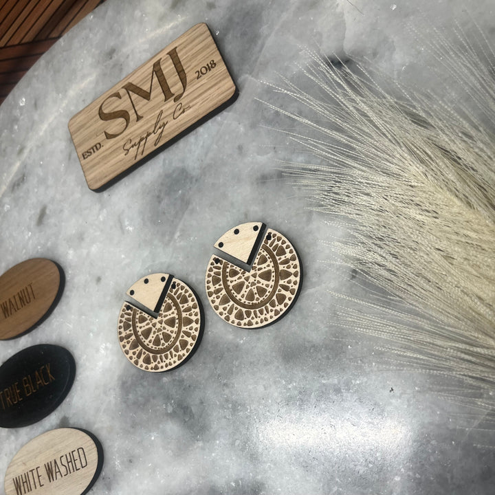Tribal Split Dial with Triangle Connector (1 Pair)