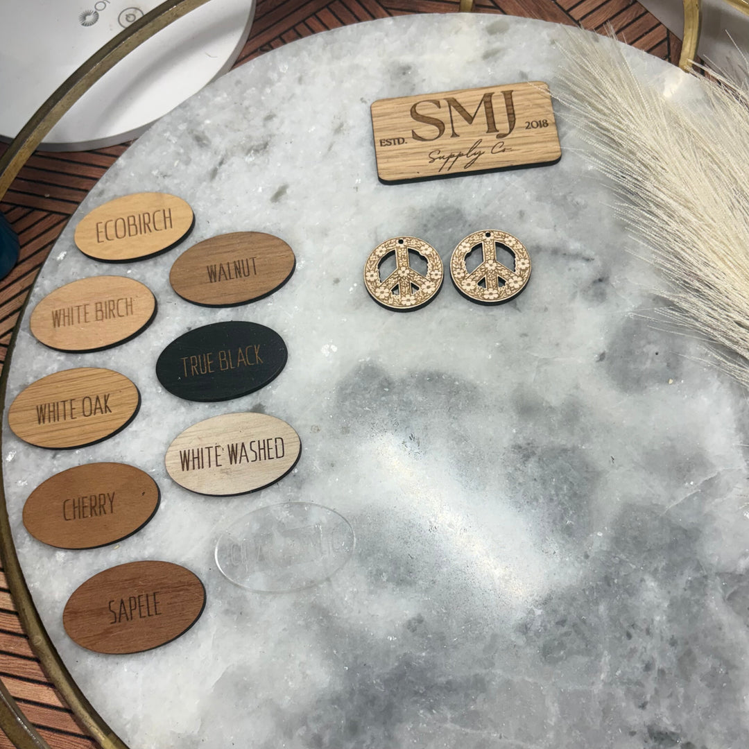 Flower Peace Sign (1 Pair)