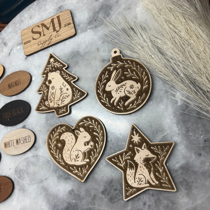 Ornament - Woodland Ornament - 4 STYLES  (1 Ornament)