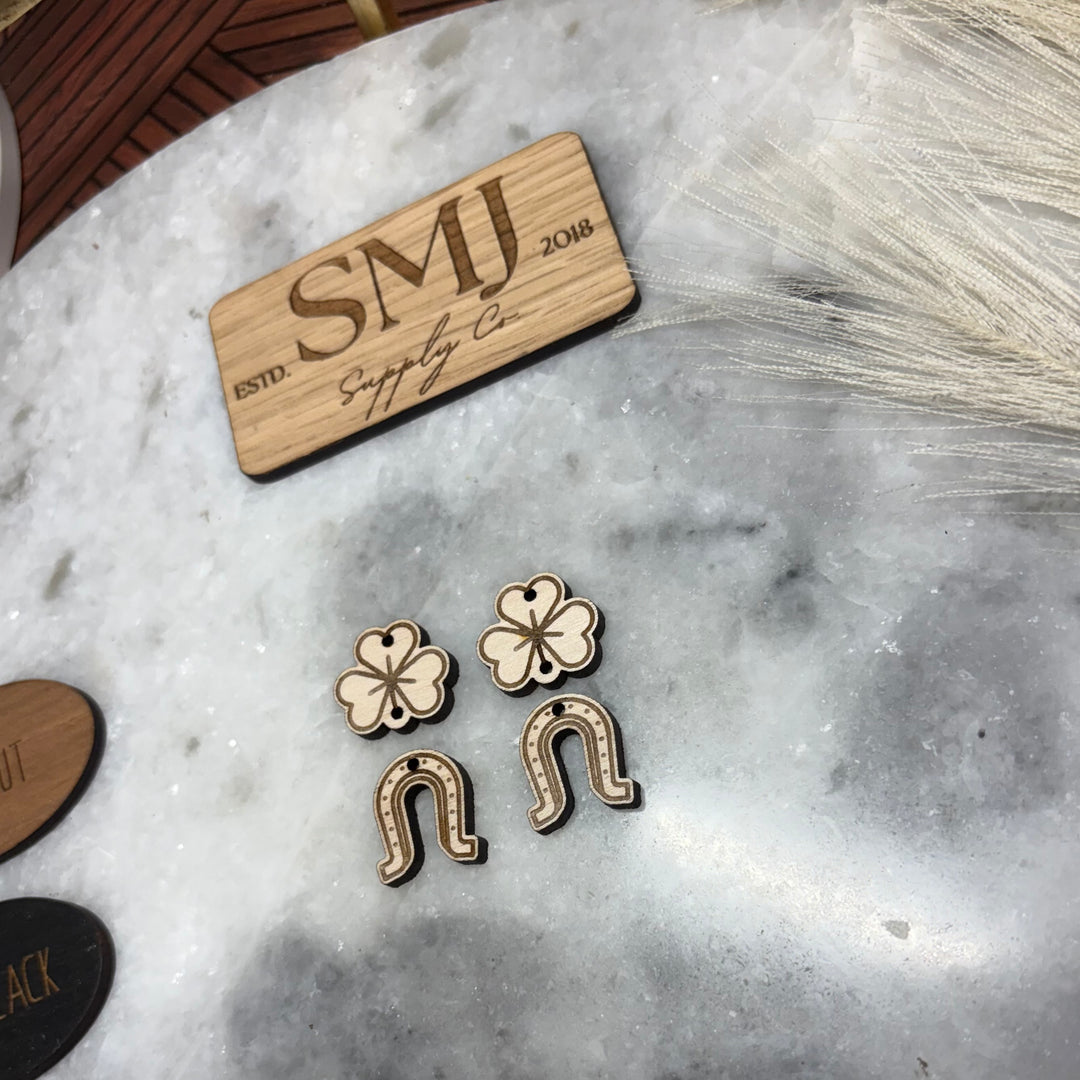 Clover Horseshoe Dangle (1 Pair)