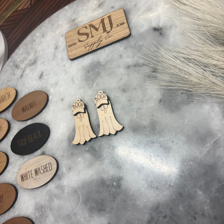 Layered Ghost with Boo Hat - (1 Pair)