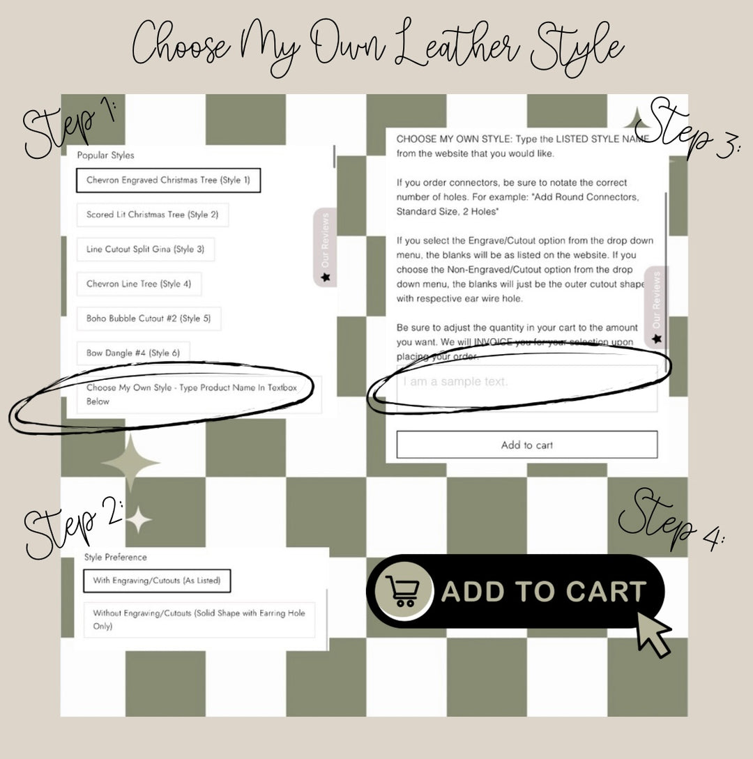 PRINTED VEG-TANNED LEATHER - Bohemian Fan