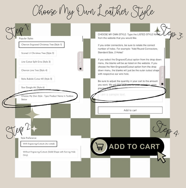 PRINTED VEG-TANNED LEATHER - Bohemian Fan